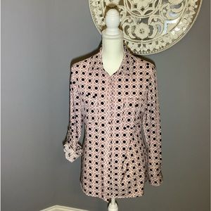 Pink and Black Notations shirt